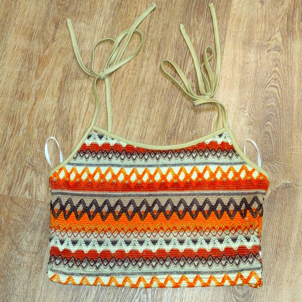 🌞Host Pick🌞Shein Juniors Crop top with shoulder ties